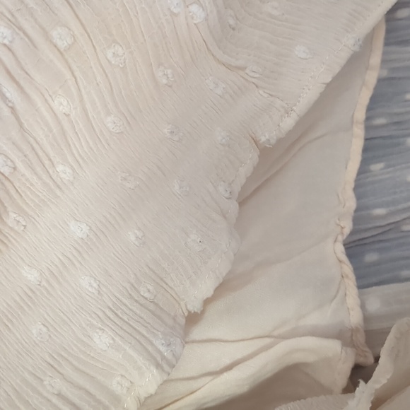 🌹3/15🌹BY TOGETHER Light Pale Pink Blush Frilly Off the Shoulder Flowy Top - Picture 5 of 6